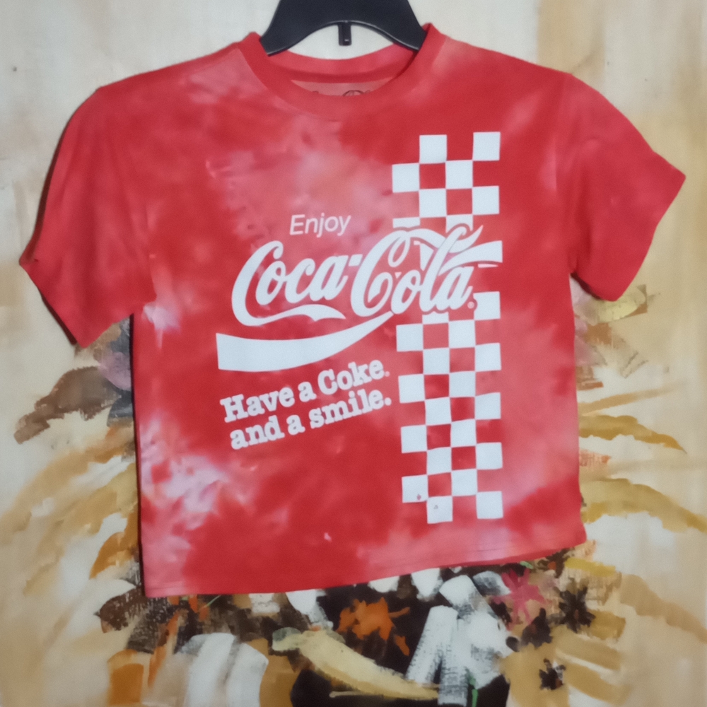 Coca Cola Kids Red Checkered Tee